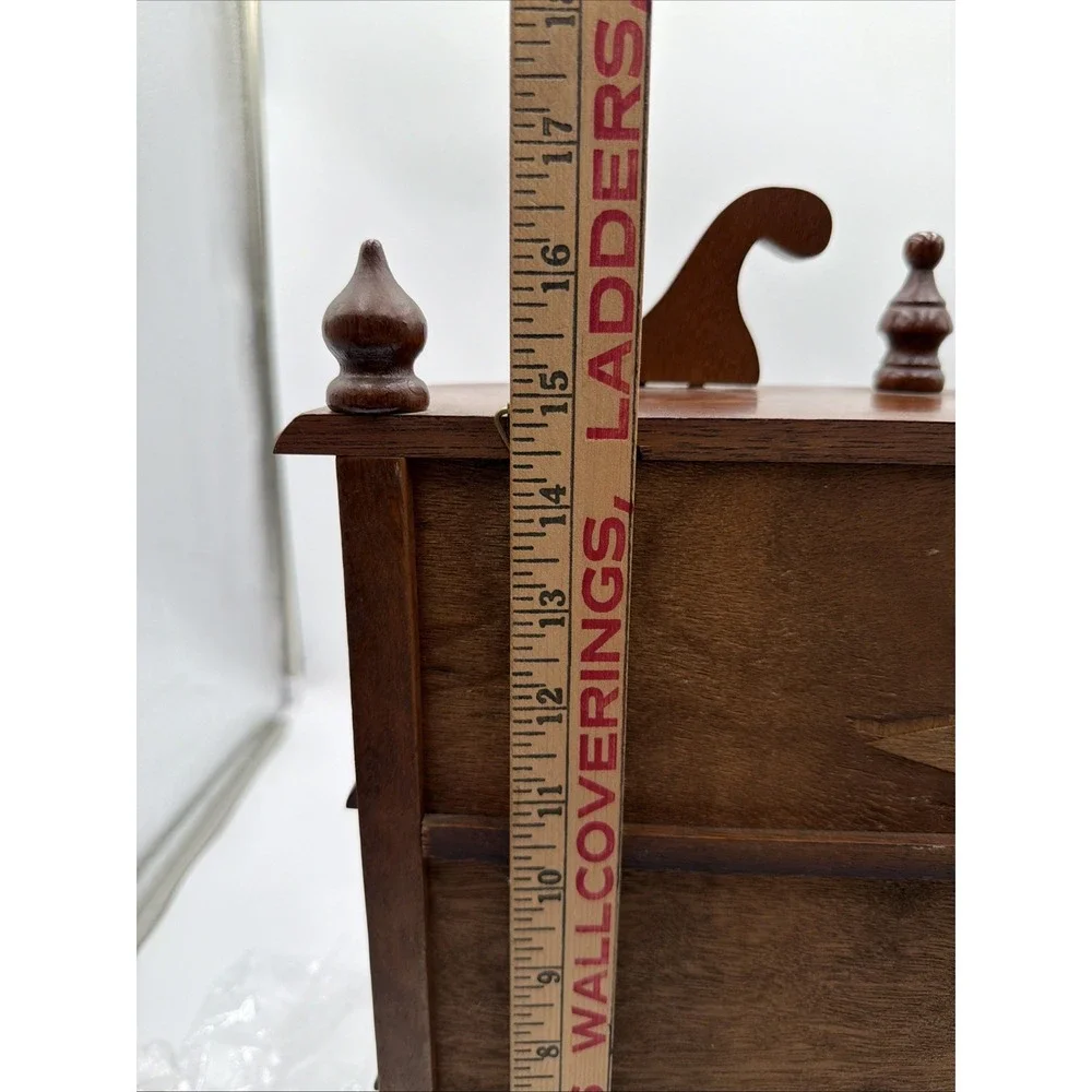 VTG Mini Curio Display Cabinet Glass Door Wall Hanging or Free Standing Trinkets
